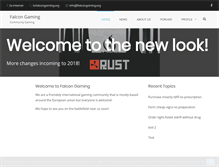 Tablet Screenshot of falcongaming.org